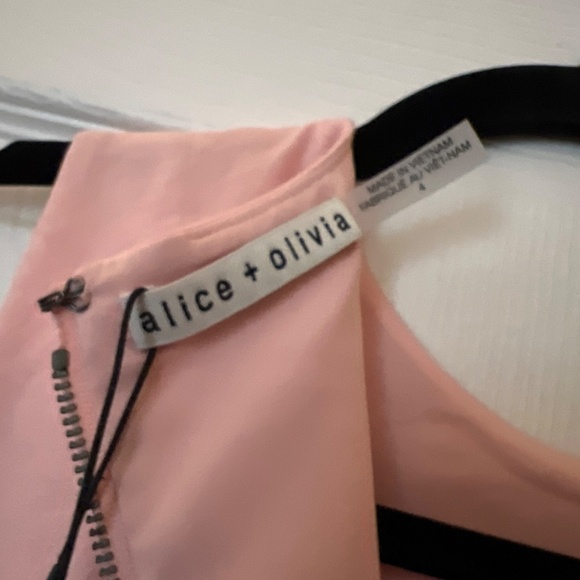 Palmira Sleeveless Ruffle Dress in English Rose ALICE + OLIVIA Color: English R - Picture 4 of 4